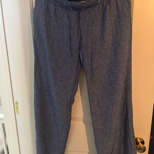 Old Navy Women’s Blue Linen Pants - size M